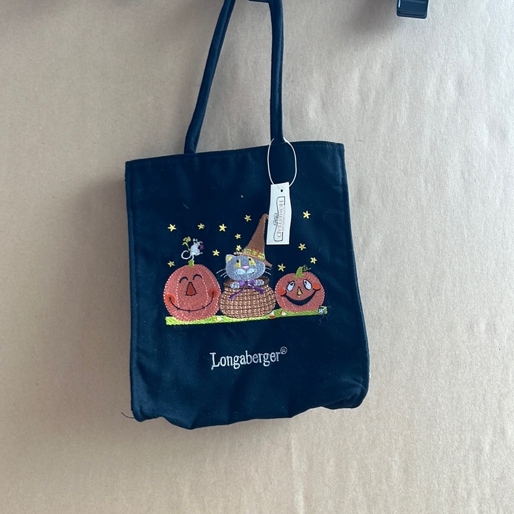 Longaberger Halloween Canvas Tote Bag